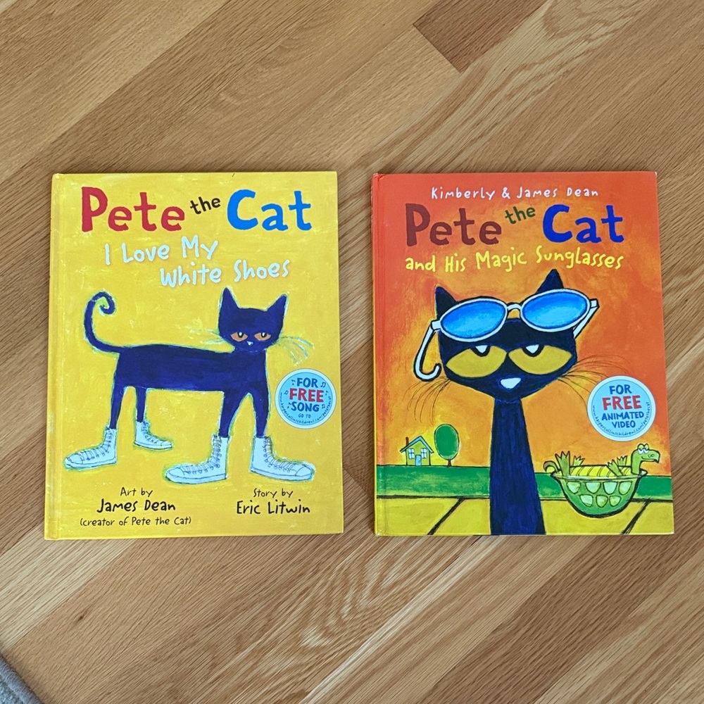 Pete the Cat Book Set - I Love My White Shoes & His Magic Sunglasses